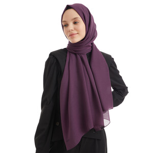 Dolce Dark Lilac Viscose Hijab - Thumbnail
