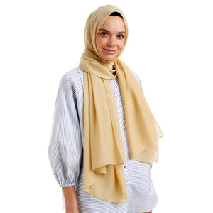 Dolce Gold Viscose Hijab - Thumbnail