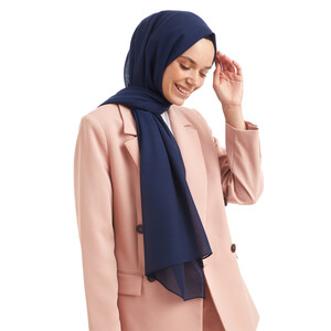 Dolce Navy Viscose Hijab - Thumbnail