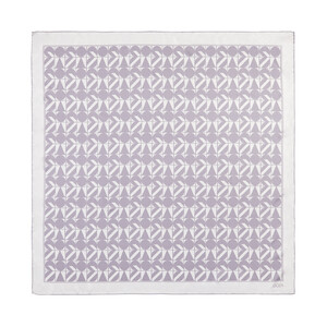 Fig Purple Puzzle Monogram Scarf - Thumbnail