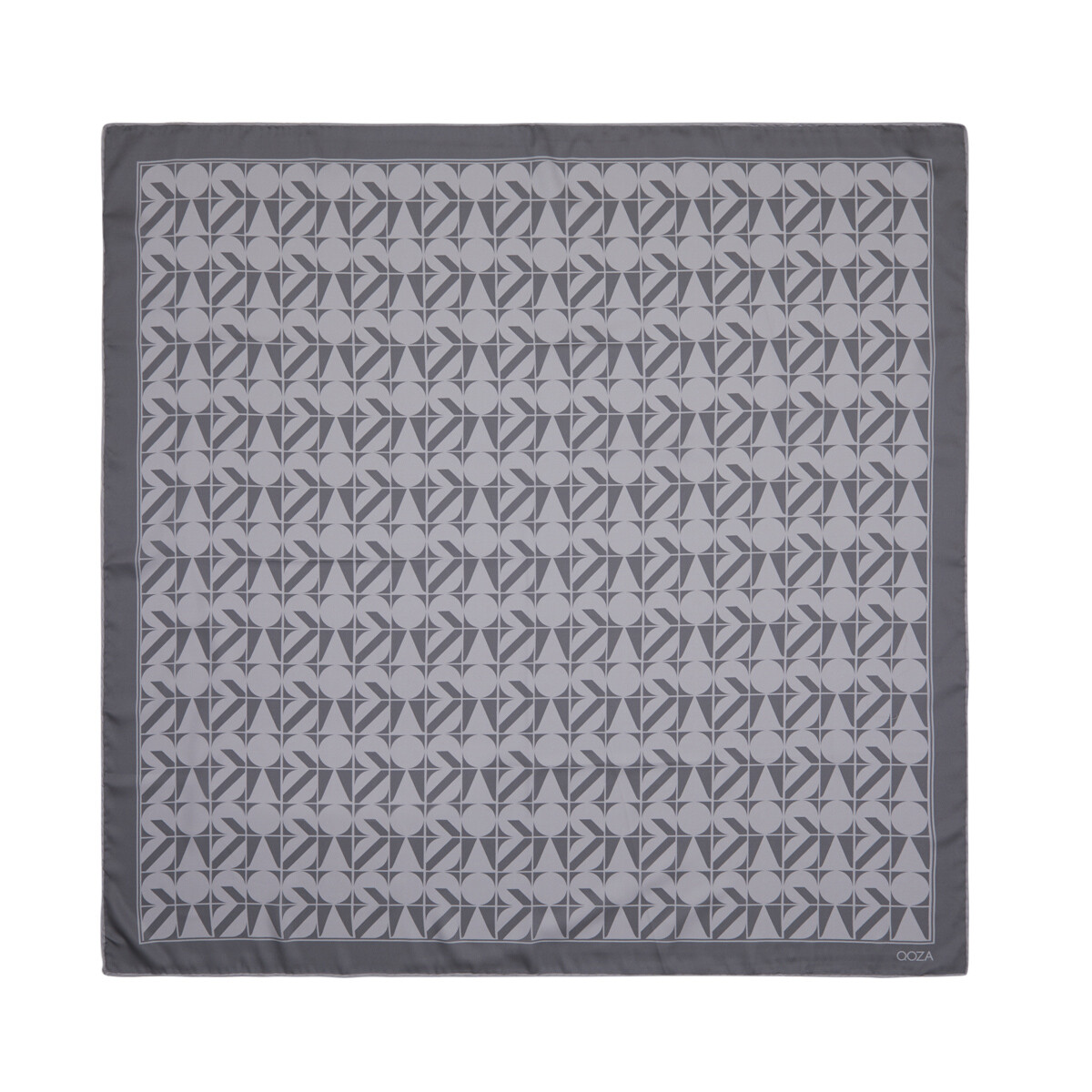 Füme Puzzle Monogram Eşarp