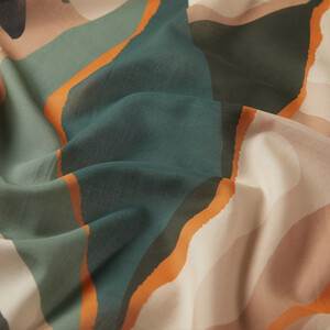 Green Mink Freya Cotton Scarf - Thumbnail