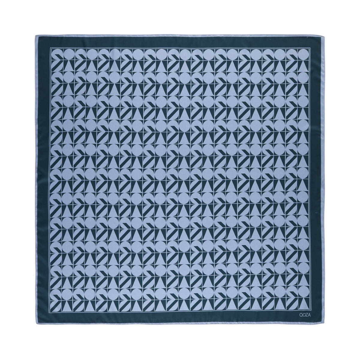Kot Mavisi Puzzle Monogram Eşarp