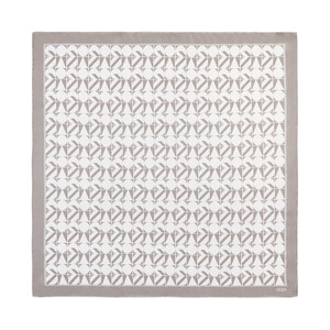 Mink Puzzle Monogram Scarf - Thumbnail