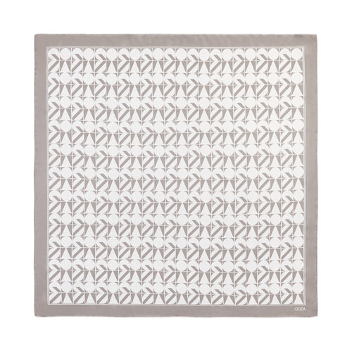 Mink Puzzle Monogram Scarf