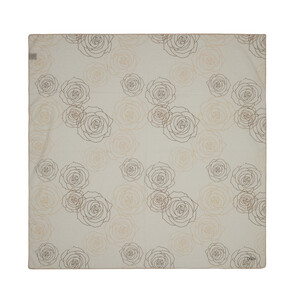 Mink White Rose Bouquet Cotton Scarf - Thumbnail