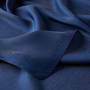 Navy Shine Viscose Hijab - Thumbnail