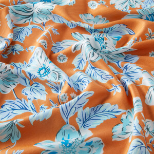 Orange Shawwal Modal Silk Hijab - Thumbnail