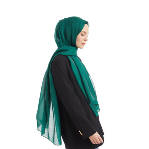Piu Green Viscose Hijab - Thumbnail