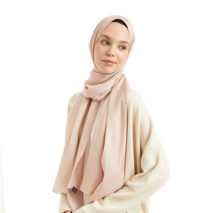 Piu Pink Viscose Hijab - Thumbnail