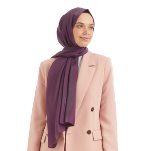 Piu Purple Viscose Hijab - Thumbnail