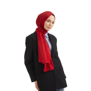 Piu Red Viscose Hijab - Thumbnail