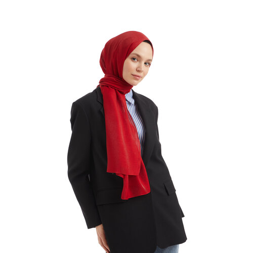 Piu Red Viscose Hijab