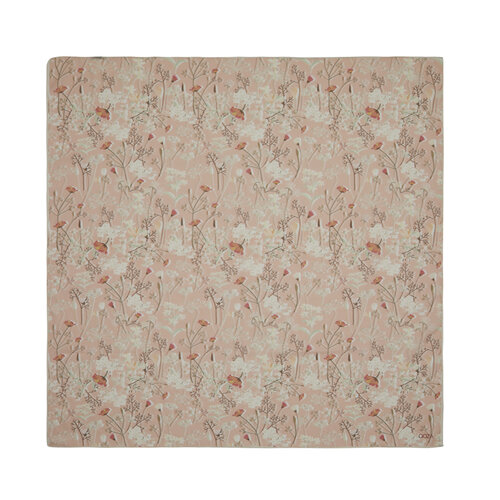 Rose Pink Wildflowers Cotton Scarf