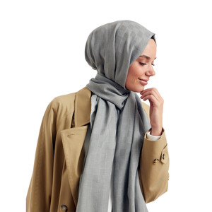 Silver Mezzo Hijab - Thumbnail