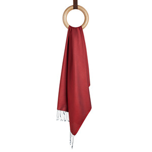 Solid Burgundy Modal Silk Hijab - Thumbnail