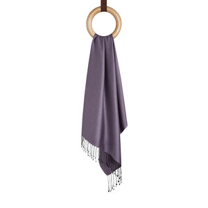 Solid Fig Purple Modal Silk Hijab - Thumbnail