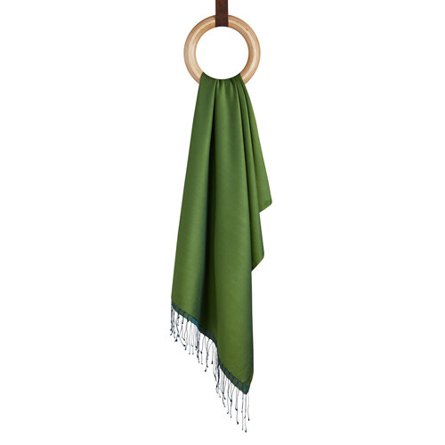 Solid Green Modal Silk Hijab