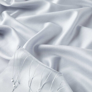 Solid Ice White Modal Silk Hijab - Thumbnail