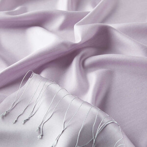 Solid Lilac Modal Silk Hijab - Thumbnail