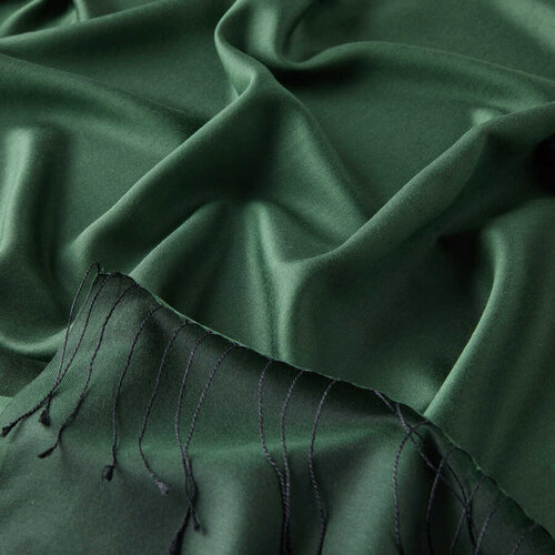 Solid Pine Green Modal Silk Hijab