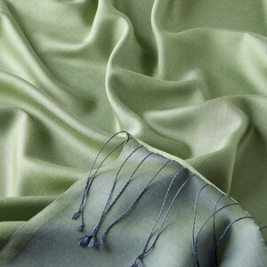 Solid Pine Scent Modal Silk Hijab - Thumbnail