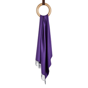 Solid Purple Modal Silk Hijab - Thumbnail