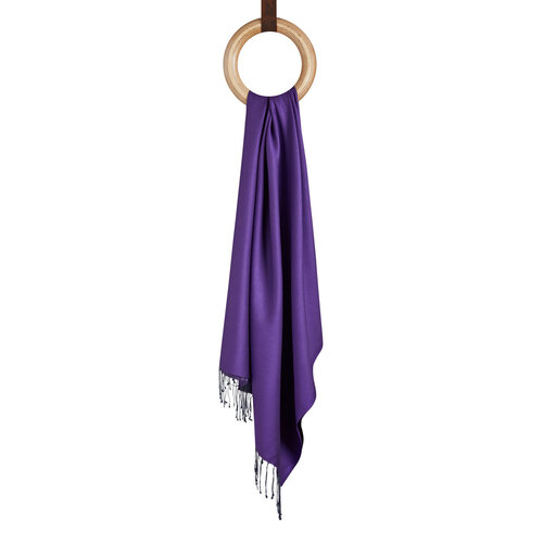 Solid Purple Modal Silk Hijab