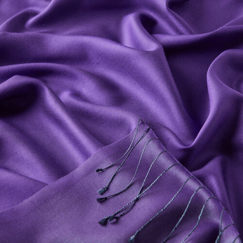 Solid Purple Modal Silk Hijab