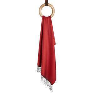 Solid Red Modal Silk Hijab - Thumbnail