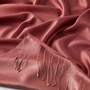 Solid Scarlet Modal Silk Hijab - Thumbnail