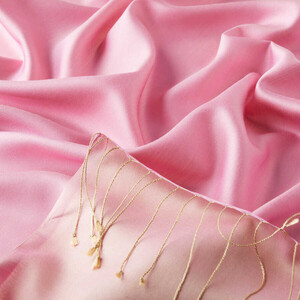 Solid Sugar Pink Modal Silk Hijab - Thumbnail