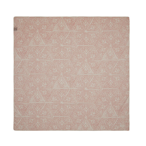 Sugar Pink Ethnic Pattern Cotton Scarf