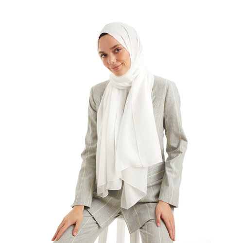 White Shine Viscose Hijab